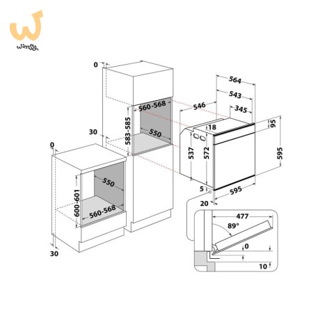 Piekarnik WHIRLPOOL W7 OM4 4S1 H Piekarnik WHIRLPOOL W7 OM4 4S1 H