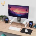 Podstawka pod monitor TRUST MONTA GLASS MONITOR STAND WHT (25351)