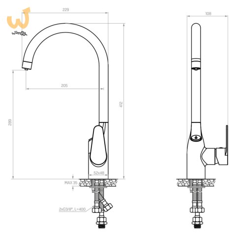 System filtrujący wodę kranową Dafi Flow Comfort D-1 z baterią trójdrożną COMO (czarna) System filtrujący wodę kranową Dafi Flow Comfort D-1 z baterią trójdrożną COMO (czarna)