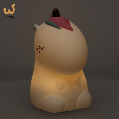 Lampka nocna dla dzieci silikonowa biała RGB jednorożec Lampka nocna dla dzieci silikonowa biała RGB jednorożec