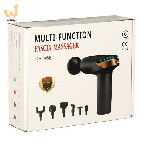Pistolet do masażu masażer do pleców ciała mini LED 6w1 Pistolet do masażu masażer do pleców ciała mini LED 6w1