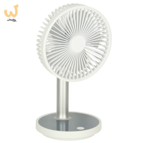 Wentylator wiatrak biurkowy bezprzewodowy 30cm biały Wentylator wiatrak biurkowy bezprzewodowy 30cm biały