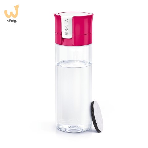 Butelka filtrująca Brita Fill&Go różówa + 4 filtry MicroDisc Butelka filtrująca Brita Fill&Go różówa + 4 filtry MicroDisc