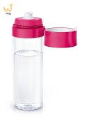 Butelka filtrująca Brita Fill&Go różówa + 4 filtry MicroDisc