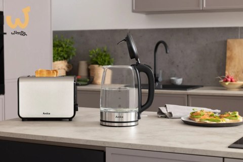 CZAJNIK AMICA SZKLANY KD 2050G INOX CZAJNIK AMICA SZKLANY KD 2050G INOX