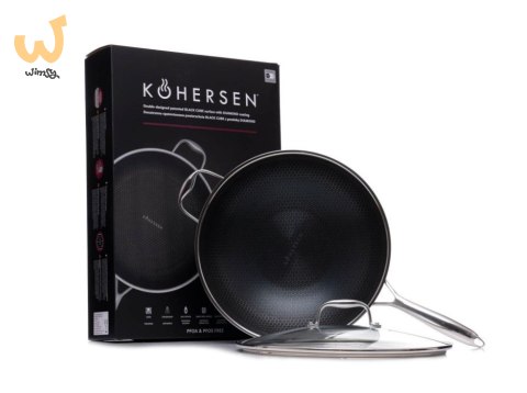 Wok z powłoką DIAMOND Kohersen Black Cube z pokrywką (32 cm ; 5,1l) Wok z powłoką DIAMOND Kohersen Black Cube z pokrywką (32 cm ; 5,1l)