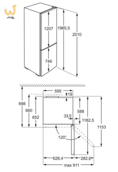 Chłodziarko-zamrażarka ELECTROLUX LNT7ME36G2 Chłodziarko-zamrażarka ELECTROLUX LNT7ME36G2