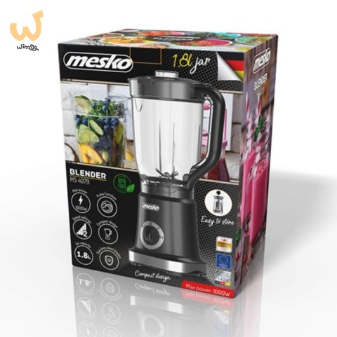 Blender kielichowy MESKO MS 4079 czarny Blender kielichowy MESKO MS 4079 czarny