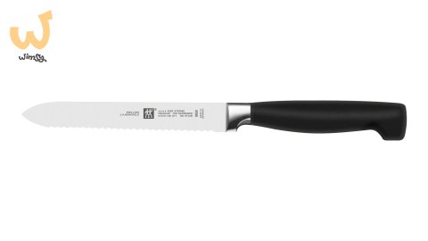 Zestaw noży ZWILLING Four Star 35068-002-0 (Blok do noży, Nożyce x 1, Nóż do warzyw i owoców (10 cm), Nóż do wędlin (16 cm), Nóż Zestaw noży ZWILLING Four Star 35068-002-0 (Blok do noży, Nożyce x 1, Nóż do warzyw i owoców (10 cm), Nóż do wędlin (16 cm), Nóż