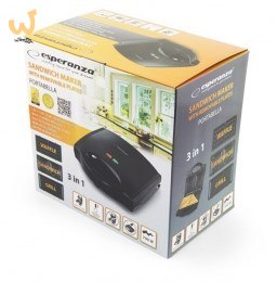 Opiekacz do kanapek Esperanza Portabella EKT006K (700W; kolor czarny) Opiekacz do kanapek Esperanza Portabella EKT006K (700W; kolor czarny)