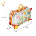 Walizka podróżna dla dzieci bagaż podręczny na kółkach ZOO