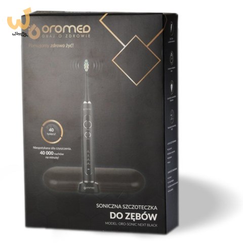 Szczoteczka soniczna OROMED ORO SONIC NEXT BLACK Szczoteczka soniczna OROMED ORO SONIC NEXT BLACK
