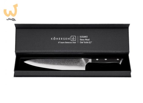 Nóż szefa kuchni Chef Kohersen Elegance Ebony Wood 21,6cm Nóż szefa kuchni Chef Kohersen Elegance Ebony Wood 21,6cm
