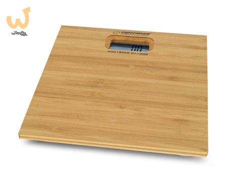 Waga łazienkowa Esperanza Bamboo EBS012 (kolor brązowy) Waga łazienkowa Esperanza Bamboo EBS012 (kolor brązowy)