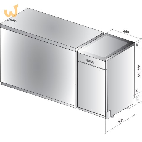 Zmywarka HOTPOINT HSFO3T223WCX Zmywarka HOTPOINT HSFO3T223WCX