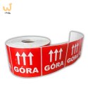 BSTech Etykieta samoprzylepna "GÓRA" 80x80 1000 szt