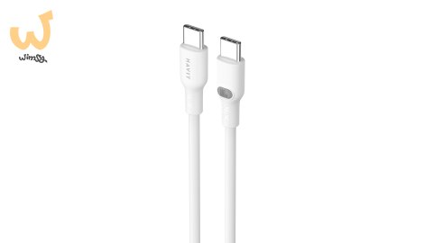 Kabel Havit Typ C-Typ C CB6280 (biały; 100cm) Kabel Havit Typ C-Typ C CB6280 (biały; 100cm)