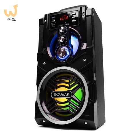 SQUEAK BEATBOXER BLUETOOTH 5.1 SPEAKER - GŁOŚNIK BLUETOOTH Z KARAOKE, RADIO FM, MICROSD, AUX I USB SQ1000 SQUEAK BEATBOXER BLUETOOTH 5.1 SPEAKER - GŁOŚNIK BLUETOOTH Z KARAOKE, RADIO FM, MICROSD, AUX I USB SQ1000