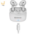 DEFENDER SŁUCHAWKI BLUETOOTH TWINS 903 DOUSZNE BIAŁE 63903