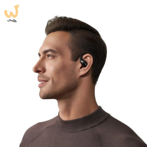 Słuchawki bezprzewodowe douszne Shokz OpenFit czarne Słuchawki bezprzewodowe douszne Shokz OpenFit czarne