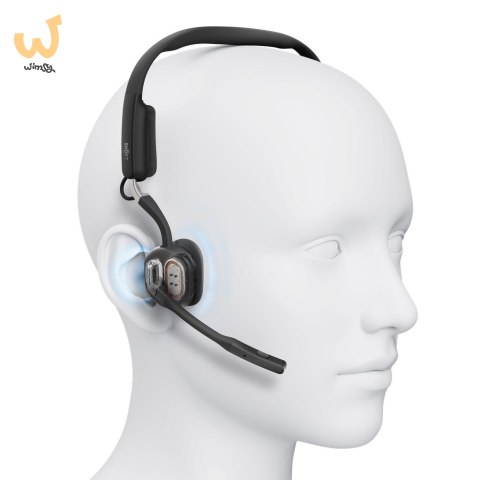 Słuchawki bezprzewodowe kostne Shokz OpenMeet mic-ANC USB-C + adapter USB-A czarne Słuchawki bezprzewodowe kostne Shokz OpenMeet mic-ANC USB-C + adapter USB-A czarne