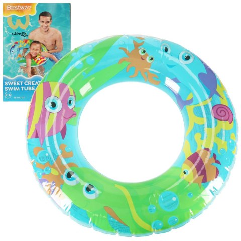 Kółko do pływania dmuchane BESTWAY 36013 rybki 56cm Kółko do pływania dmuchane BESTWAY 36013 rybki 56cm