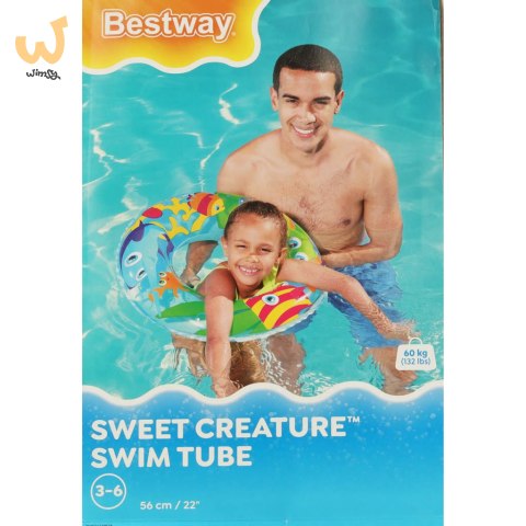 Kółko do pływania dmuchane BESTWAY 36013 rybki 56cm Kółko do pływania dmuchane BESTWAY 36013 rybki 56cm