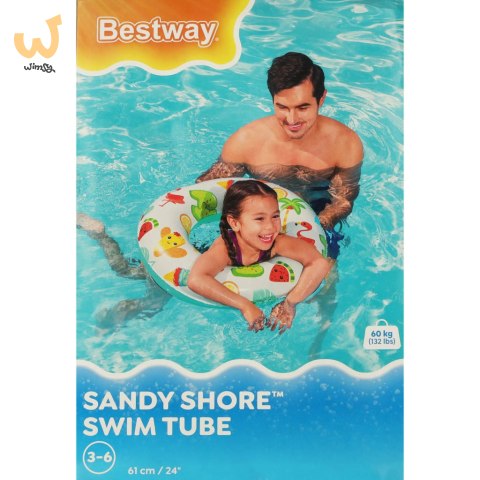 Kółko do pływania dmuchane BESTWAY 36014 flaming 61cm Kółko do pływania dmuchane BESTWAY 36014 flaming 61cm