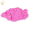 Piasek Kinetyczny w wiaderku 1kg foremki różowy