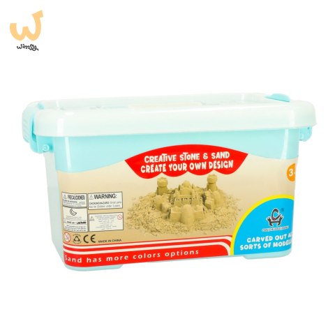 Piasek Kinetyczny w wiaderku 1kg foremki różowy Piasek Kinetyczny w wiaderku 1kg foremki różowy
