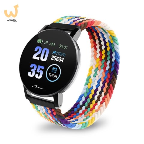 MEDIA-TECH SMARTBAND THAITI, MONITORING CIŚNIENIA KRWI, PULSU ORAZ INNYCH PARAMETRÓW, DWA PASKI NYLONOWE W ZESTAWIE MT871 MEDIA-TECH SMARTBAND THAITI, MONITORING CIŚNIENIA KRWI, PULSU ORAZ INNYCH PARAMETRÓW, DWA PASKI NYLONOWE W ZESTAWIE MT871