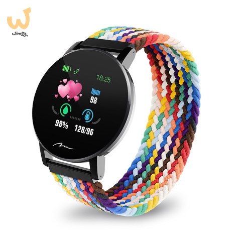 MEDIA-TECH SMARTBAND THAITI, MONITORING CIŚNIENIA KRWI, PULSU ORAZ INNYCH PARAMETRÓW, DWA PASKI NYLONOWE W ZESTAWIE MT871 MEDIA-TECH SMARTBAND THAITI, MONITORING CIŚNIENIA KRWI, PULSU ORAZ INNYCH PARAMETRÓW, DWA PASKI NYLONOWE W ZESTAWIE MT871