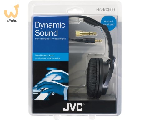 Słuchawki JVC HAR-X500E (nauszne, czarne) Słuchawki JVC HAR-X500E (nauszne, czarne)