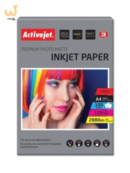 Activejet AP4-125M100 Papier fotograficzny matowy (A4; 100 szt.)