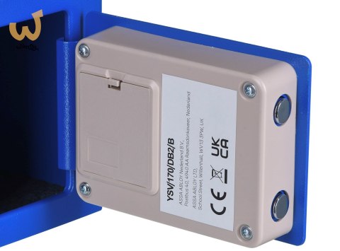 Yale Mini Electronic Safe Blue Sejf podstawowy YSV mini niebieski Yale Mini Electronic Safe Blue Sejf podstawowy YSV mini niebieski