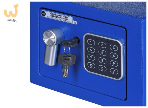 Yale Mini Electronic Safe Blue Sejf podstawowy YSV mini niebieski Yale Mini Electronic Safe Blue Sejf podstawowy YSV mini niebieski