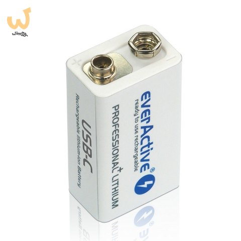 EVERACTIVE AKUMULATOREK 6F22/9V LI-ION 550 MAH Z USB TYP C EVHR22-550C EVERACTIVE AKUMULATOREK 6F22/9V LI-ION 550 MAH Z USB TYP C EVHR22-550C