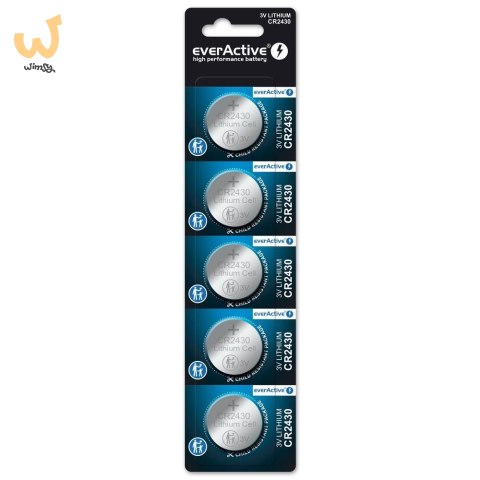 EVERACTIVE BATERIE LITOWE CR2430 BLISTER 5 SZT. CR24305BL EVERACTIVE BATERIE LITOWE CR2430 BLISTER 5 SZT. CR24305BL