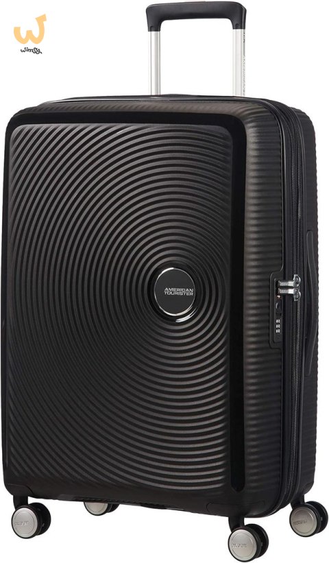 Mała kabinowa walizka American Tourister Soundbox EXP - bass black Mała kabinowa walizka American Tourister Soundbox EXP - bass black