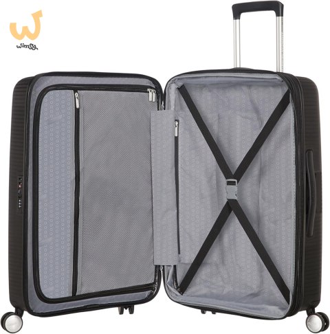 Mała kabinowa walizka American Tourister Soundbox EXP - bass black Mała kabinowa walizka American Tourister Soundbox EXP - bass black
