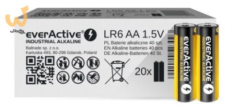 Zestaw baterii AA everActive EVLR6S2IK (x 40) Zestaw baterii AA everActive EVLR6S2IK (x 40)