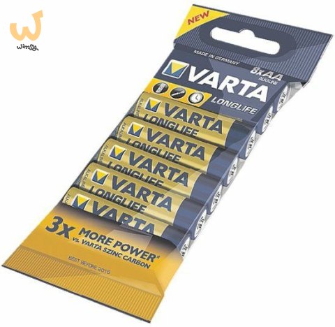 Zestaw baterii alkaliczne VARTA Longlife 4106101328 (x 8) Zestaw baterii alkaliczne VARTA Longlife 4106101328 (x 8)