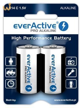 Zestaw baterii alkaliczne everActive EVLR14-PRO (x 2) Zestaw baterii alkaliczne everActive EVLR14-PRO (x 2)