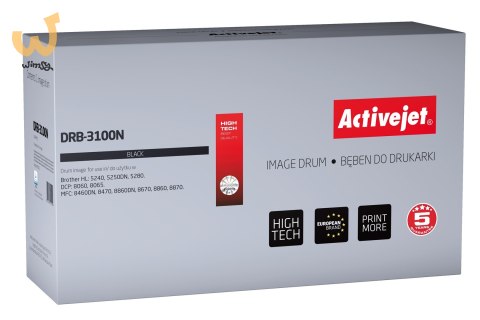 Activejet DRB-3100N Bęben (zamiennik Brother DR-3100; Supreme; 25000 stron; czarny) Activejet DRB-3100N Bęben (zamiennik Brother DR-3100; Supreme; 25000 stron; czarny)