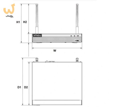 REJESTRATOR WIFI IMOU NVR1108HS-W-S2 REJESTRATOR WIFI IMOU NVR1108HS-W-S2