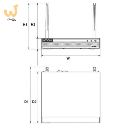 REJESTRATOR WIFI IMOU NVR1108HS-W-S2 REJESTRATOR WIFI IMOU NVR1108HS-W-S2