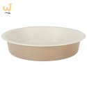 Blacha do pieczenia tortownica forma okrągła do tortów tart guiche 26cm brązowa