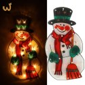 Lampki LED wisząca dekoracja okna świąteczna bałwan XXL 45cm