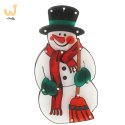 Lampki LED wisząca dekoracja okna świąteczna bałwan XXL 45cm