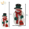 Lampki LED wisząca dekoracja okna świąteczna bałwan XXL 45cm